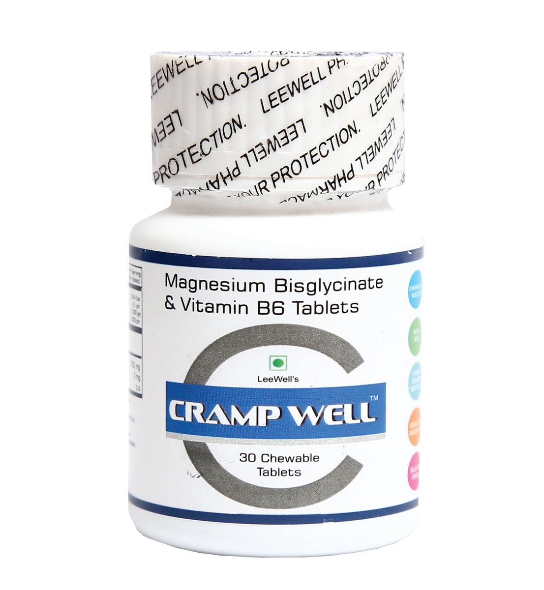 Crampwell Rapid Absorption Magnesium Bisglycinate 360 mg & Vitamin B6